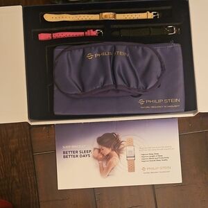 Philip Stein Sleep Bracelet with Purple Eye Mask